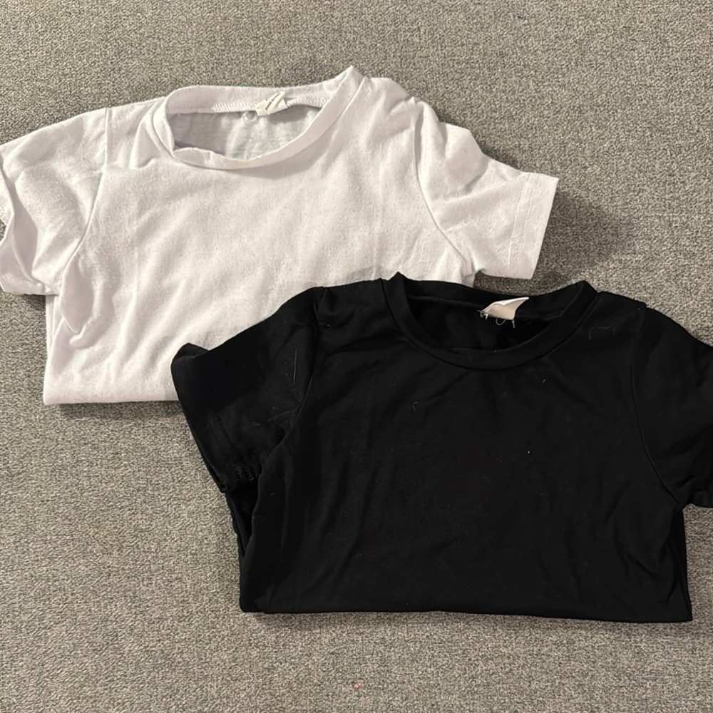 5/$15- Classic Black and White Kids T-Shirts